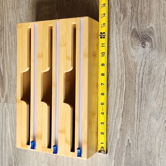 Bamboo plastic wrap/foil holder - Picture 3 of 8